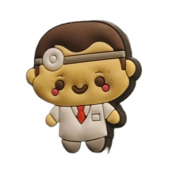 NEW Doctor Cartoon Cute Anime Croc Charm - Picture 1 of 4